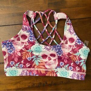 Constantly Varied Gear Multicolor Skull and Floral Tank Top